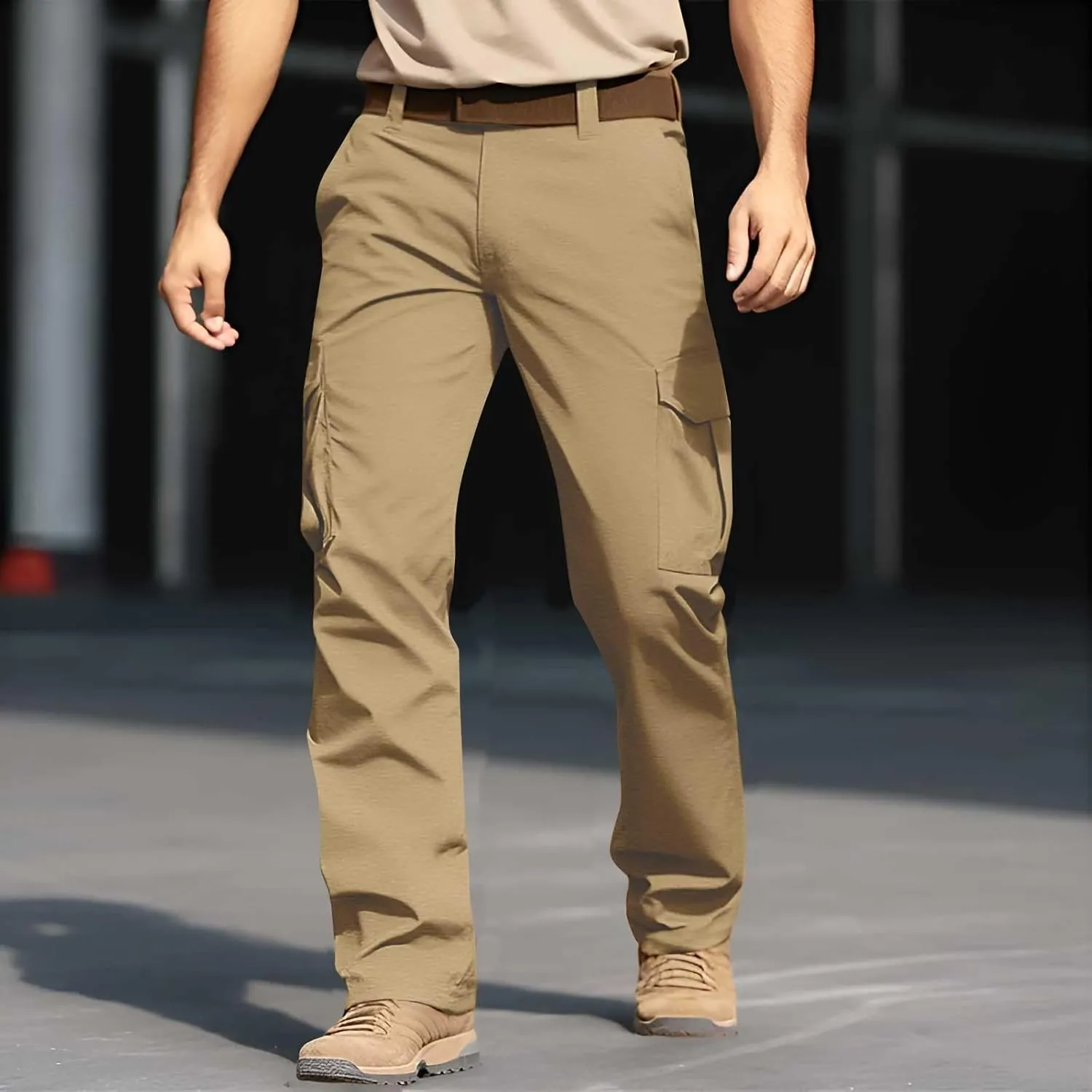 Mens Cargo Pants Tactical Waterproof Pants Gym Sports Men's Stretch Tactical Pants Hiking Pants Cargo Pants for Men