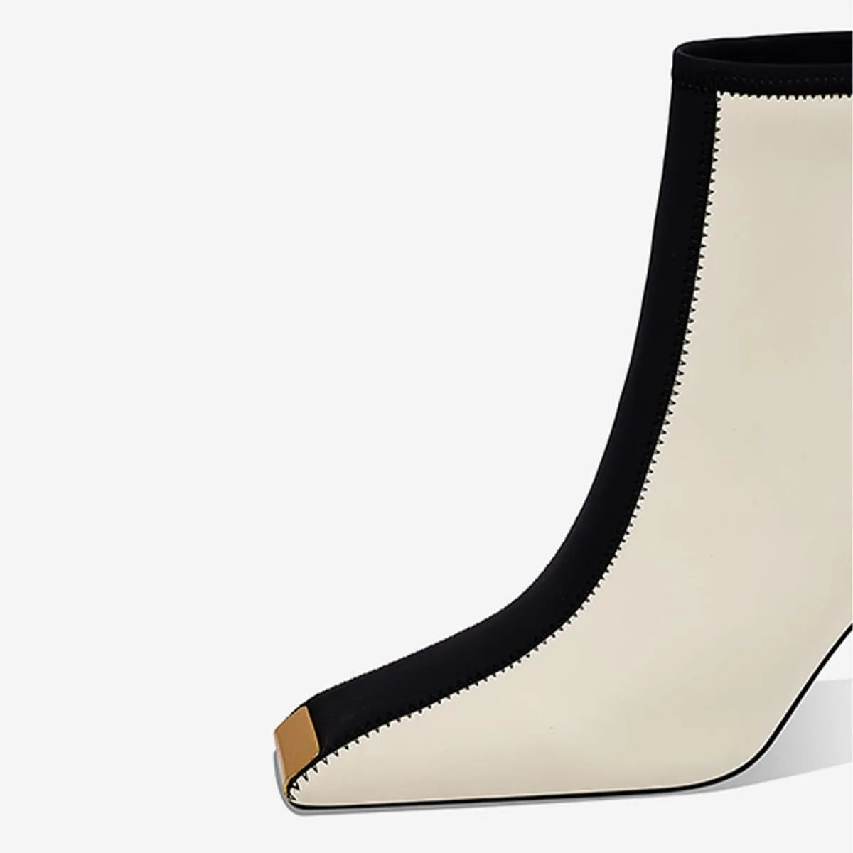 XYD Women Trendy Closed Square Toe Ankle Boots High Chunky Stack Heel Short Bootie Winter Fall Outdoor Party Event Shoes with Zipper
